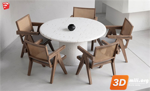 Dining Table Set Skp Files